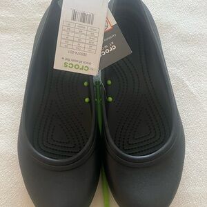 CROCS Black At Work Flats -size 9 (W)